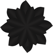 Mar 2023 Letter Design Challenge_Flower 2_Black