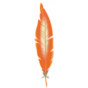 Orange Feather no Outline