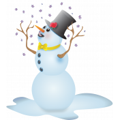Snowman Snowflake Element