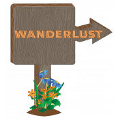 Wanderlust Sign Element