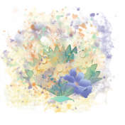 Splatter Flower Cluster Element