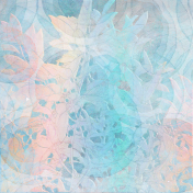 Foliage Circular Pattern Pastel Paper