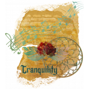 Tranquility Brick, Floral and Music Staff Cluster Element 4