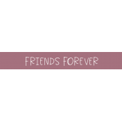 Friendship elements kit- Word Strip08