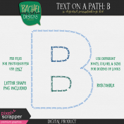Text on a Path: Alphabet 01: B