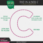Text on a Path: Alphabet 01: C