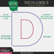 Text on a Path: Alphabet 01: D