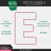 Text on a Path: Alphabet 01: E