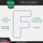 Text on a Path: Alphabet 01: F