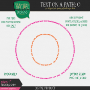 Text on a Path: Alphabet 01: O