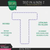 Text on a Path: Alphabet 01: T
