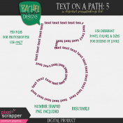 Text On A Path: Numbers: 5