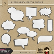 Super Hero Speech Bubble