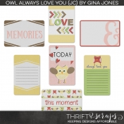 Owl Always Love You (journal cards)