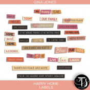 Happy Home- Labels
