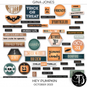 Hey Pumpkin Labels& Stickers