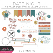 Date Night Stickers Stamp Labels Kit