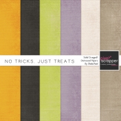 No Tricks, Just Treats Solid Grunged/Distressed Papers Kit