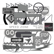 Speed Zone Element Templates Kit
