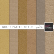 Kraft Papers-Set 01 Papers Kit