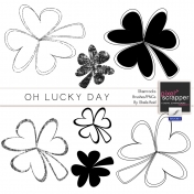 Oh Lucky Day Shamrocks Brushes/PNG's Kit