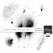 Spray Painted Set #01 Brushes/PNG's Kit