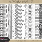 Outdoor Adventures Overlay/Paper Templates 02 Kit