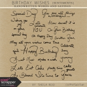 Birthday Wishes Sentiments Kit