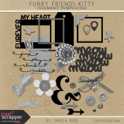 Furry Friends- Kitty Element Templates Kit