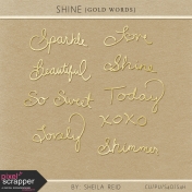 Shine Gold Words Kit