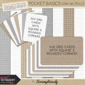 Pocket Basics Grid Neutrals Papers & Journal Cards