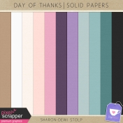 Day of Thanks- Solid Papers