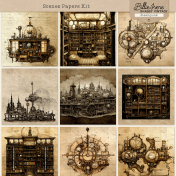 Steampunk Scenes Kit