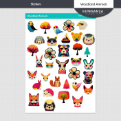 Woodland Animals Stickers Kit