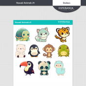 Kawaii Animal Stickers Kit