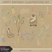 Happy Birthday Illustrations Kit