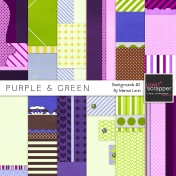 Purple & Green Backgrounds #2 Kit