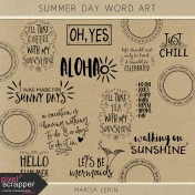 Summer Day Word Art Kit