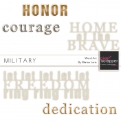 Military Word Art Kit