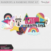 Raindrops & Rainbows Print Kit