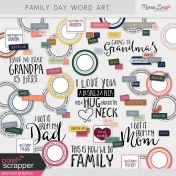 Family Day Word Art Kit