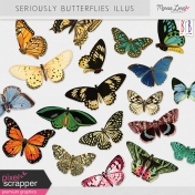 Seriously Butterflies Illustrations Kit