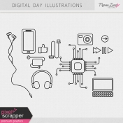 Digital Day Illustrations Kit