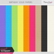 Birthday Solid Papers Kit