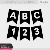 Alpha Template Kit #30- Banner Sans Serif