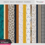 Enjoy Each Moment Papers Kit