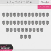 Alpha Template Kit #1- Plastic Clips