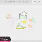 The Good Life: May Illustrations Kit