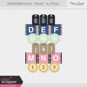 Remembrance Print Alphas Kit