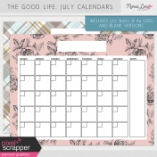 The Good Life: July Calendars Kit